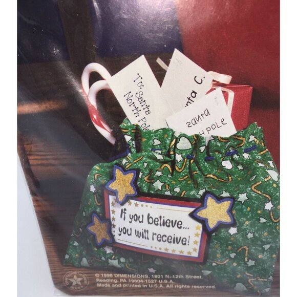 Vintage Dimensions Bottle Buddies Felt Craft Kit 18098 Mr Claus Santa 1996 - Picture 8 of 11